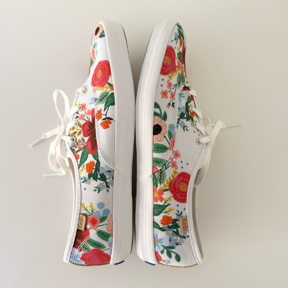 Keds x Rifle Paper Co Champion Wildrose White Floral Sneaker Size 9 NWOT - Picture 7 of 12